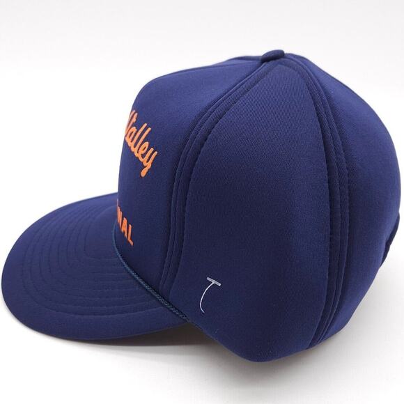 Vintage Miami Valley International Snapback Rope Hat Trucking Foam Cap Blue - Picture 3 of 7